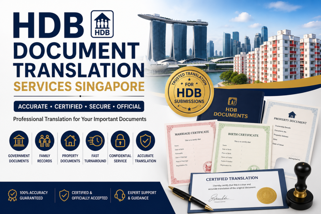 HDB Document Translation Services Singapore