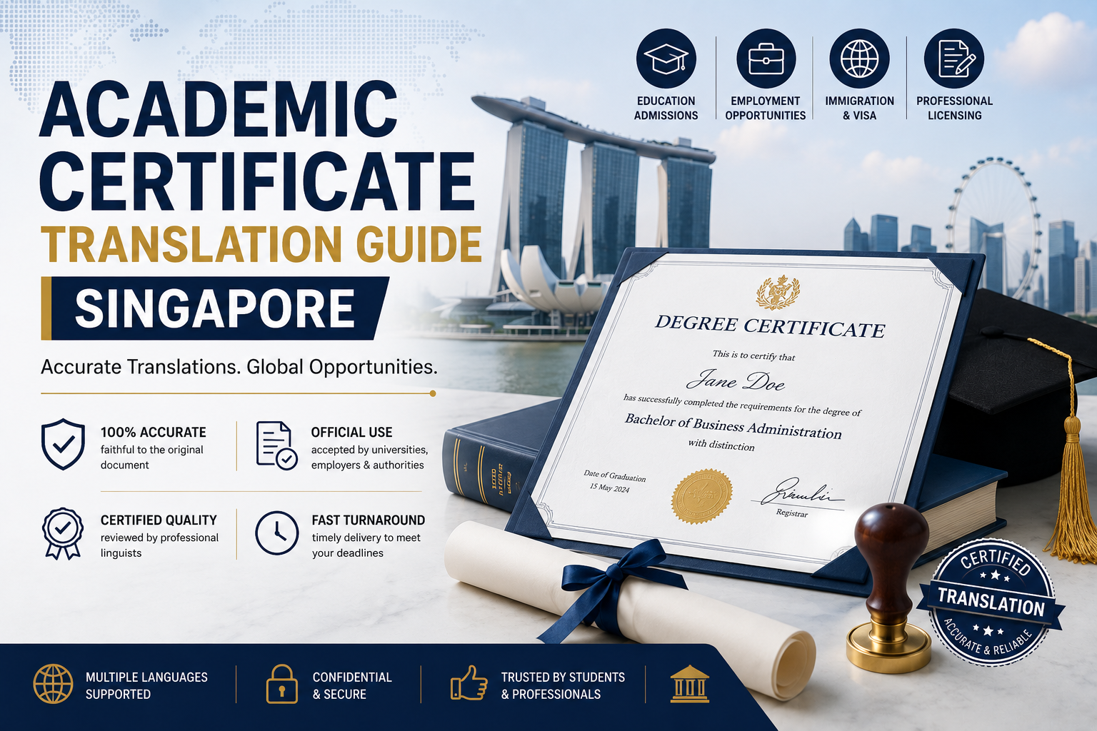 Academic Certificate Translation Guide Singapore